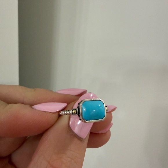 Turquoise & silver ring - Picture 4 of 6